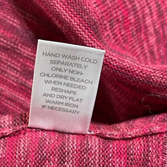 New Avenue Women's Sweater Red Pink Size 18/20 Knit Tunic Cotton - Picture 8 of 8